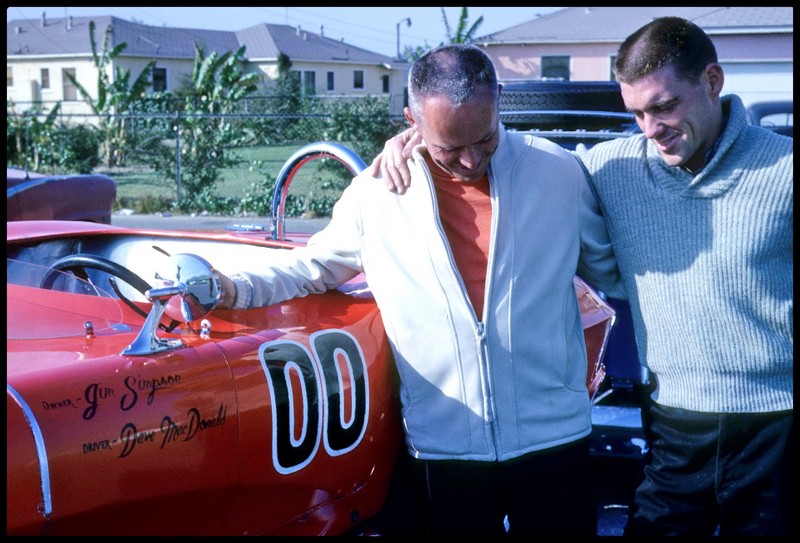 Dave MacDonald and Jim Simpson in the Corvette Special